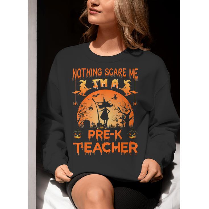 Nothing Scare Me I'm a Pre-k Teacher Matching Halloween For Men Women Women Crewneck Sweatshirt, funny gift Nothing Scare Me I'm a Pre-k Teacher Matching Halloween For Men Women Women Crewneck Sweatshirt, funny gift