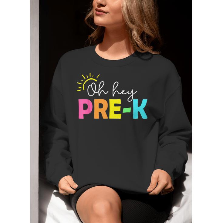 Oh Hey Pre-k Shirt Back To School Teachers Students Women Crewneck Sweatshirt, funny gift Oh Hey Pre-k Shirt Back To School Teachers Students Women Crewneck Sweatshirt, funny gift