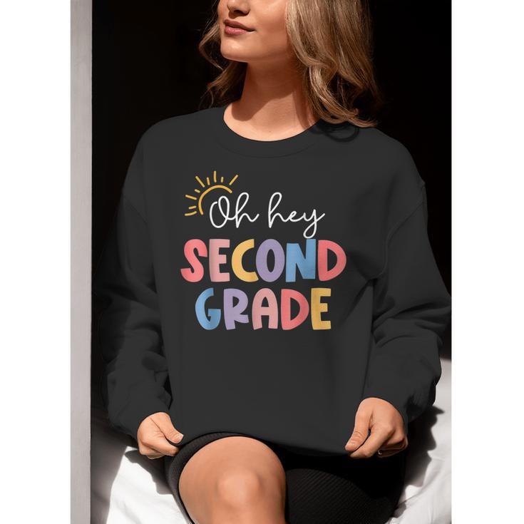 Oh Hey Second Grade First Day Of Teacher Girls Boys Kids Women Crewneck Sweatshirt, First Grade Teacher Sweatshirts, funny gift Oh Hey Second Grade First Day Of Teacher Girls Boys Kids Women Crewneck Sweatshirt, First Grade Teacher Sweatshirts, funny gift