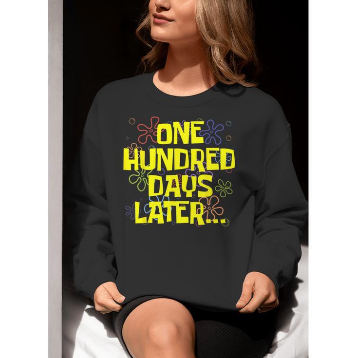 One Hundred Days Later 100th Day Of School Teacher Student Women Crewneck Sweatshirt, funny gift One Hundred Days Later 100th Day Of School Teacher Student Women Crewneck Sweatshirt, funny gift