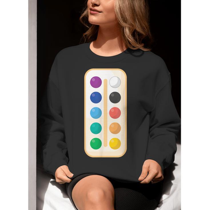 Paint Palette ArtSet Halloween Costume For Teachers Students For Men Women Kids Women Crewneck Sweatshirt, funny gift Paint Palette ArtSet Halloween Costume For Teachers Students For Men Women Kids Women Crewneck Sweatshirt, funny gift