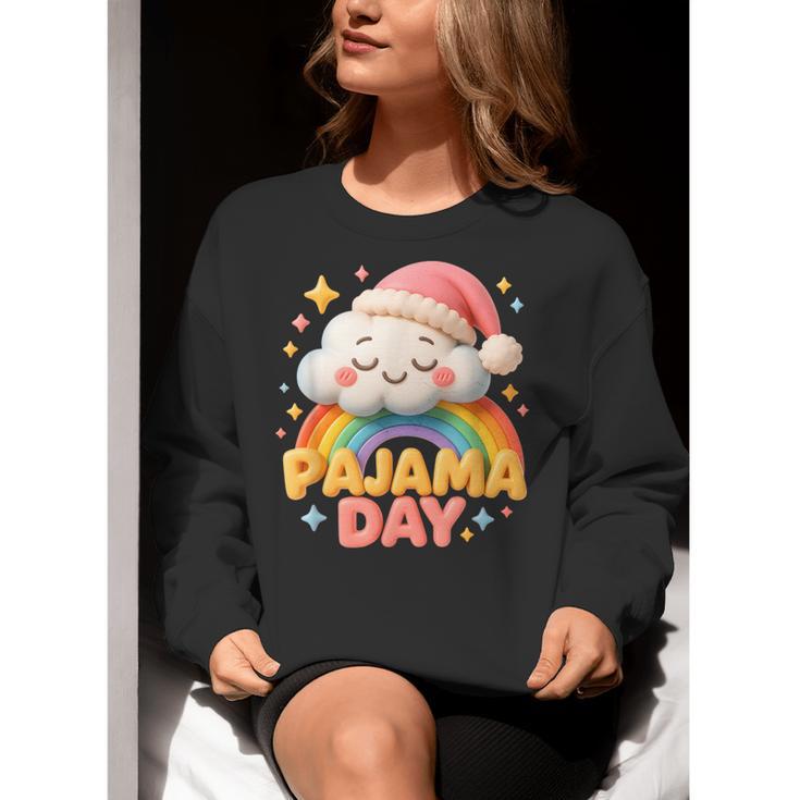 Pajama Day School Spirit Week Sleepy Cloud Teacher Student Women Crewneck Sweatshirt, funny gift Pajama Day School Spirit Week Sleepy Cloud Teacher Student Women Crewneck Sweatshirt, funny gift