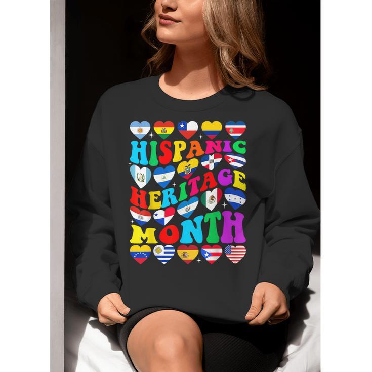 Hispanic Heritage Month 2025 Latino Puerto Rico Teacher Kids Women Crewneck Sweatshirt, funny gift