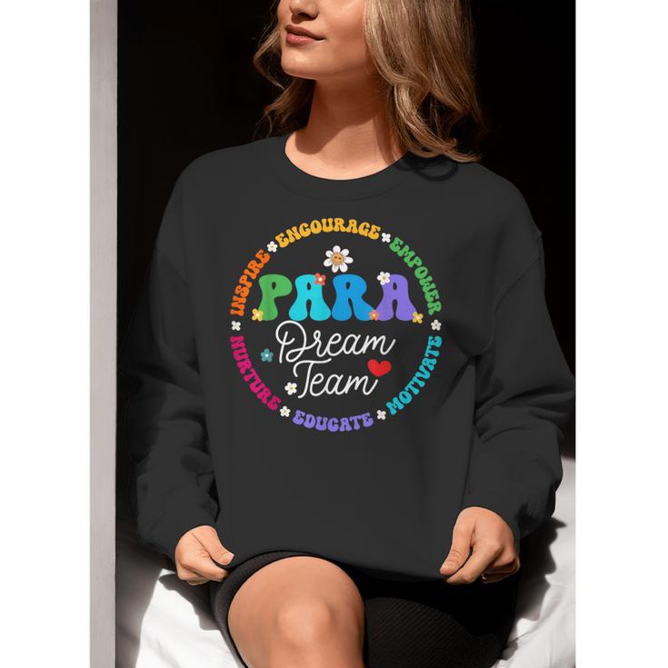 PARA Dream Team Teacher Paraprofessional Paraeducator Women Crewneck Sweatshirt, funny gift PARA Dream Team Teacher Paraprofessional Paraeducator Women Crewneck Sweatshirt, funny gift