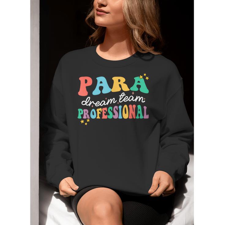 Para Paraprofessional Dream Crew Team Back To School Teacher Women Crewneck Sweatshirt, funny gift Para Paraprofessional Dream Crew Team Back To School Teacher Women Crewneck Sweatshirt, funny gift