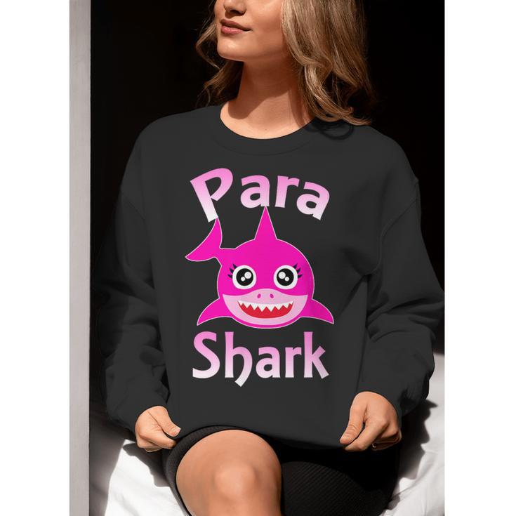 Para Shark Paraprofessional Female Teacher Women Crewneck Sweatshirt, funny gift Para Shark Paraprofessional Female Teacher Women Crewneck Sweatshirt, funny gift