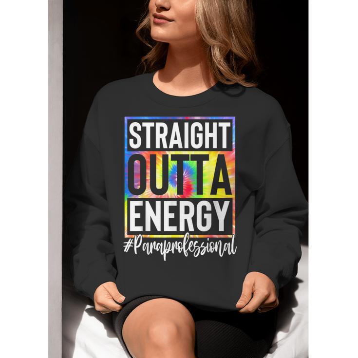 Paraprofessional Straight Outta Energy Teacher Life For Men Women Women Crewneck Sweatshirt, funny gift Paraprofessional Straight Outta Energy Teacher Life For Men Women Women Crewneck Sweatshirt, funny gift