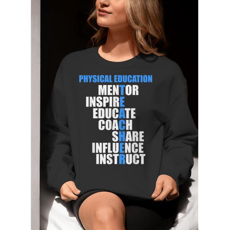 PE Physical Education Teacher For PE Teacher Women Crewneck Sweatshirt, Pe Teacher Sweatshirts, funny gift
