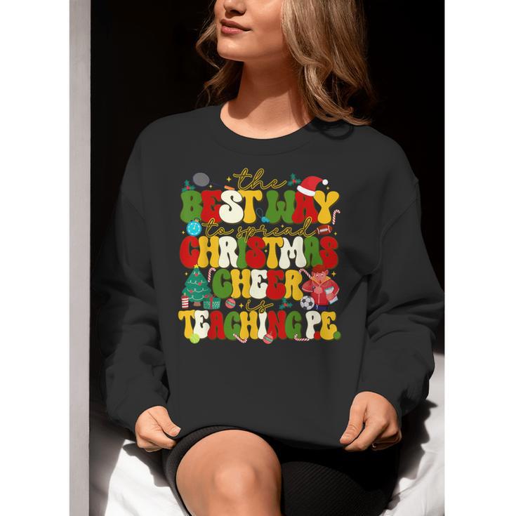 PE Teacher Christmas Holiday Women Crewneck Sweatshirt, Pe Teacher Sweatshirts, funny gift