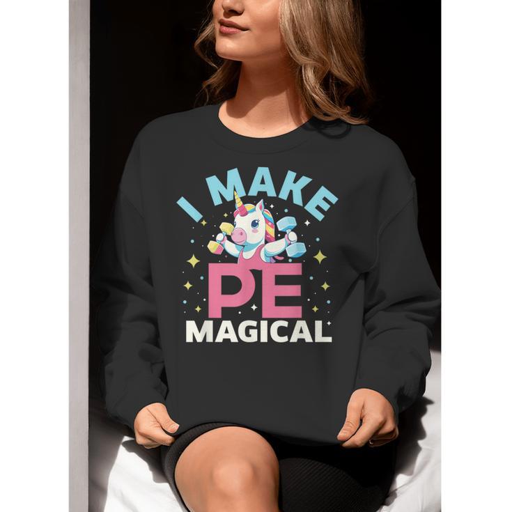 PE Teacher Unicorn I Make PE Magical Women Crewneck Sweatshirt, Pe Teacher Sweatshirts, funny gift PE Teacher Unicorn I Make PE Magical Women Crewneck Sweatshirt, Pe Teacher Sweatshirts, funny gift