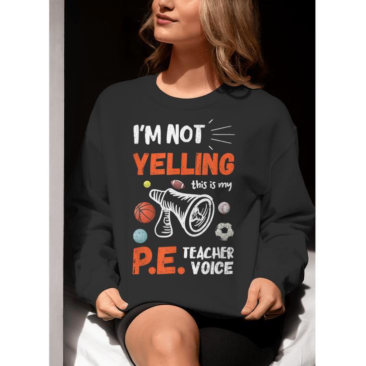PE Teacher Voice PE Teacher School Fitness Class Women Crewneck Sweatshirt, Pe Teacher Sweatshirts, funny gift PE Teacher Voice PE Teacher School Fitness Class Women Crewneck Sweatshirt, Pe Teacher Sweatshirts, funny gift