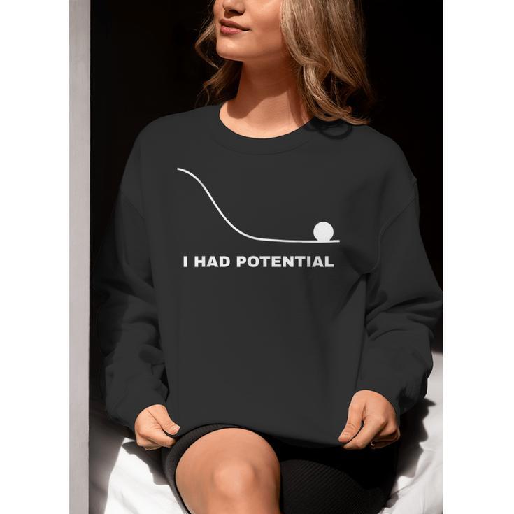 I Had Potential Physics Science Physics Teachers Students Women Crewneck Sweatshirt, Science Teacher Sweatshirts, funny gift I Had Potential Physics Science Physics Teachers Students Women Crewneck Sweatshirt, Science Teacher Sweatshirts, funny gift