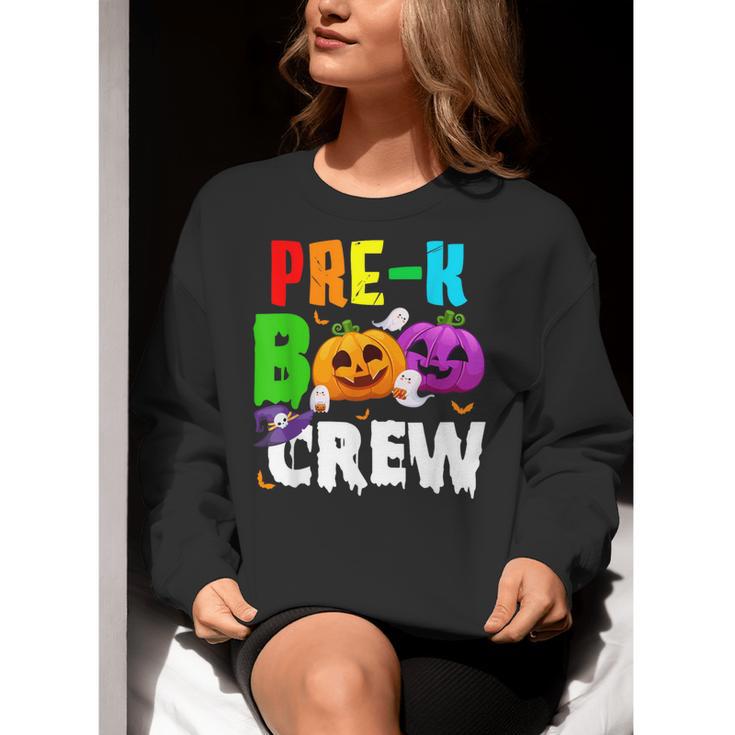 Pre K Boo Crew Halloween Costume Teachers Kids Women Crewneck Sweatshirt, funny gift
