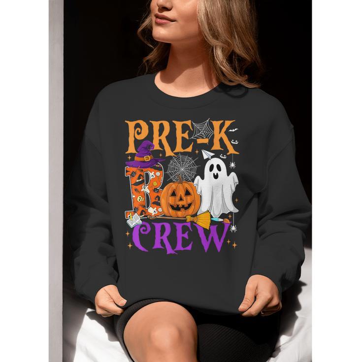 Pre-K Boo Crew Teacher Student Halloween Costume Women Crewneck Sweatshirt, funny gift