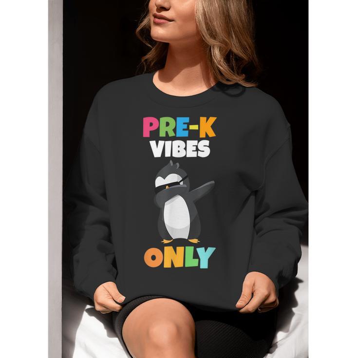 Pre-K Vibes Only Penguin Teachers Kids Back To School Women Crewneck Sweatshirt, funny gift Pre-K Vibes Only Penguin Teachers Kids Back To School Women Crewneck Sweatshirt, funny gift