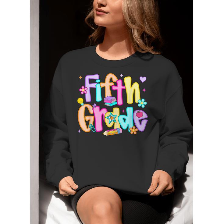 Preppy Fifth Grade Back To School 5th Grade Teacher Girl Boy Women Crewneck Sweatshirt, funny gift Preppy Fifth Grade Back To School 5th Grade Teacher Girl Boy Women Crewneck Sweatshirt, funny gift