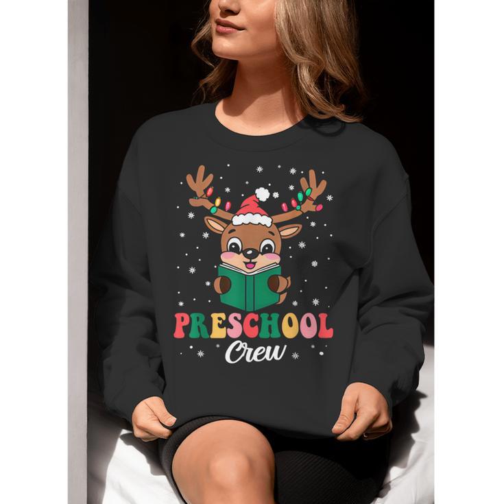 Preschool Crew Xmas Reindeer Teacher Student Christmas Women Crewneck Sweatshirt, funny gift Preschool Crew Xmas Reindeer Teacher Student Christmas Women Crewneck Sweatshirt, funny gift