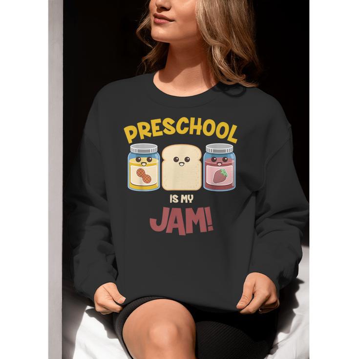 Preschool Is My Jam Teacher Shirt Women Crewneck Sweatshirt, funny gift Preschool Is My Jam Teacher Shirt Women Crewneck Sweatshirt, funny gift