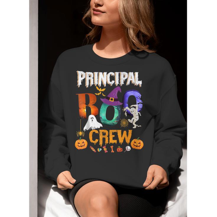 Principal Boo Crew Teacher Student Halloween Costume For Men Women Kids Women Crewneck Sweatshirt, funny gift