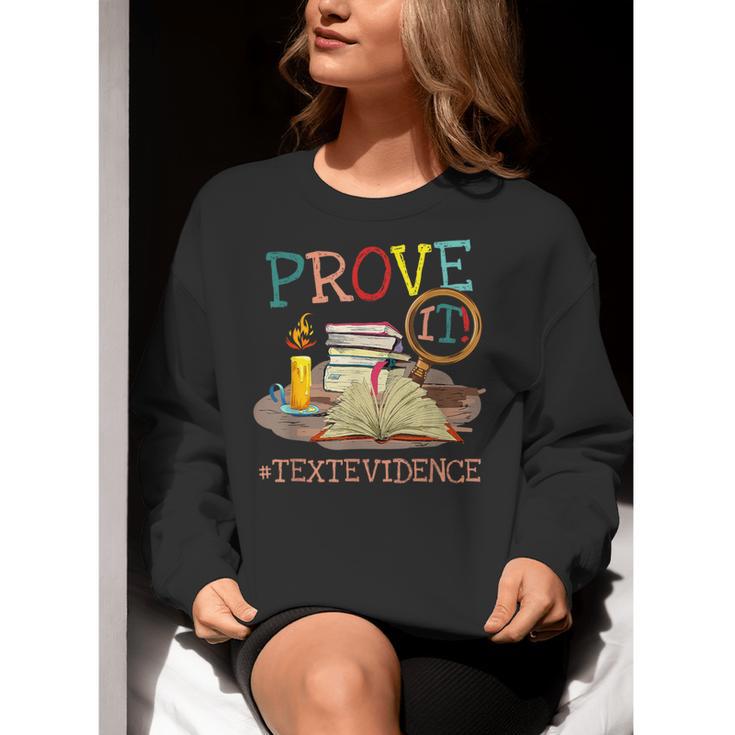 Prove It Text Evidence English Teacher Reading Teacher Women Crewneck Sweatshirt, English Teacher Sweatshirts, funny gift Prove It Text Evidence English Teacher Reading Teacher Women Crewneck Sweatshirt, English Teacher Sweatshirts, funny gift