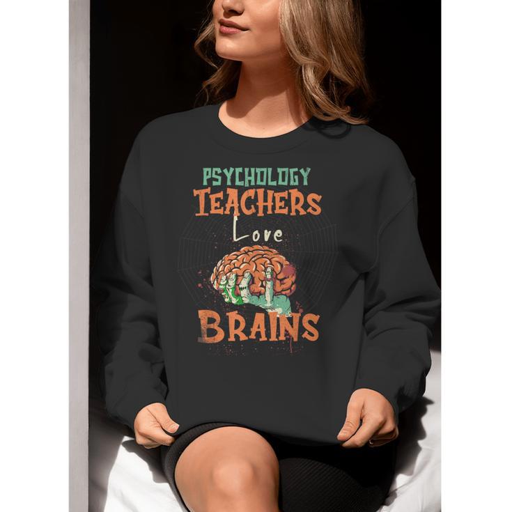 Psychology Teachers Love Brains Halloween For Psychologists Men Women Women Crewneck Sweatshirt, funny gift Psychology Teachers Love Brains Halloween For Psychologists Men Women Women Crewneck Sweatshirt, funny gift