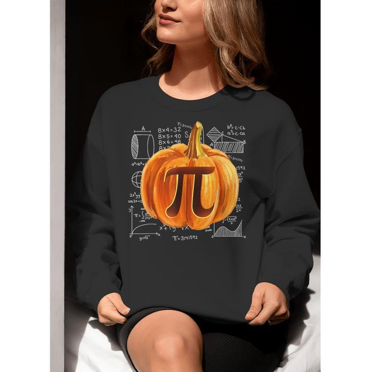 Pumpkin Pie Halloween Thanksgiving Math Teacher Pi Day Women Crewneck Sweatshirt, funny gift Pumpkin Pie Halloween Thanksgiving Math Teacher Pi Day Women Crewneck Sweatshirt, funny gift