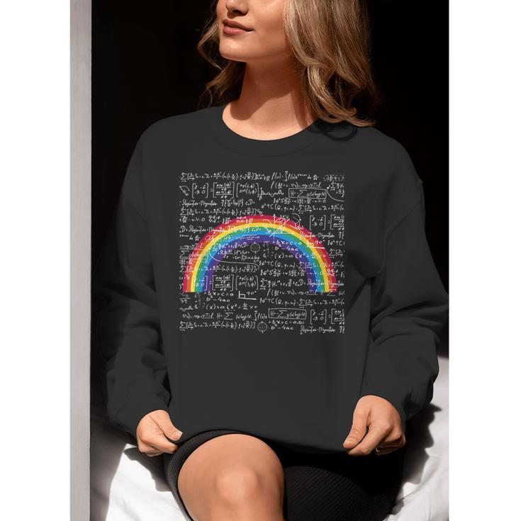 Rainbow Math Equation Teacher Nerd Retro LGBT Gay Pride Flag Women Crewneck Sweatshirt, funny gift Rainbow Math Equation Teacher Nerd Retro LGBT Gay Pride Flag Women Crewneck Sweatshirt, funny gift