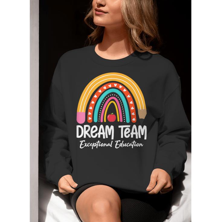 Rainbow Pencil Dream Exceptional Education Team SPED Teacher Women Crewneck Sweatshirt, funny gift Rainbow Pencil Dream Exceptional Education Team SPED Teacher Women Crewneck Sweatshirt, funny gift