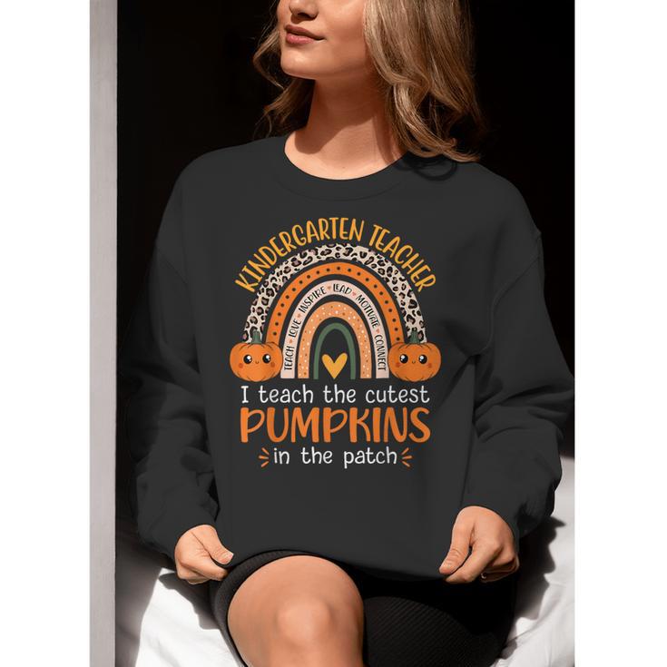 Rainbow I Teach The Cutest Pumpkins Kindergarten Teacher Men Women Women Crewneck Sweatshirt, funny gift Rainbow I Teach The Cutest Pumpkins Kindergarten Teacher Men Women Women Crewneck Sweatshirt, funny gift