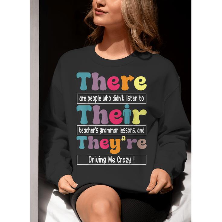 There Their They'Re English Teacher Grammar Memes Women Crewneck Sweatshirt, English Teacher Sweatshirts, funny gift There Their They'Re English Teacher Grammar Memes Women Crewneck Sweatshirt, English Teacher Sweatshirts, funny gift