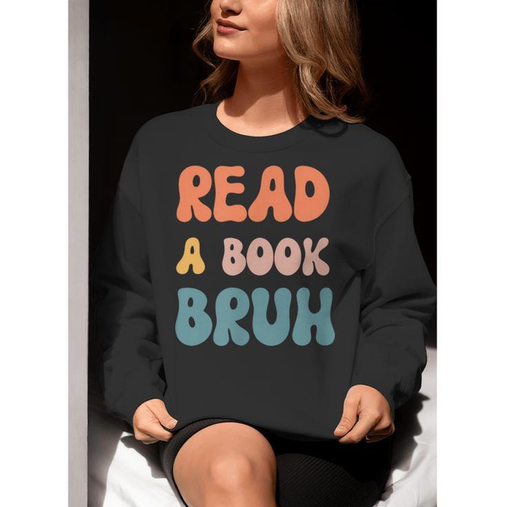 Read A Book Bruh English Teacher Reading Literature Women Crewneck Sweatshirt, English Teacher Sweatshirts, funny gift Read A Book Bruh English Teacher Reading Literature Women Crewneck Sweatshirt, English Teacher Sweatshirts, funny gift