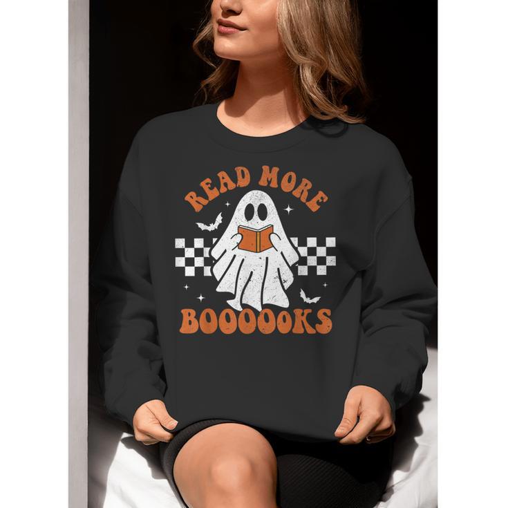 Read More Books Cute Ghost Reading Book Teacher Halloween Women Crewneck Sweatshirt, funny gift Read More Books Cute Ghost Reading Book Teacher Halloween Women Crewneck Sweatshirt, funny gift