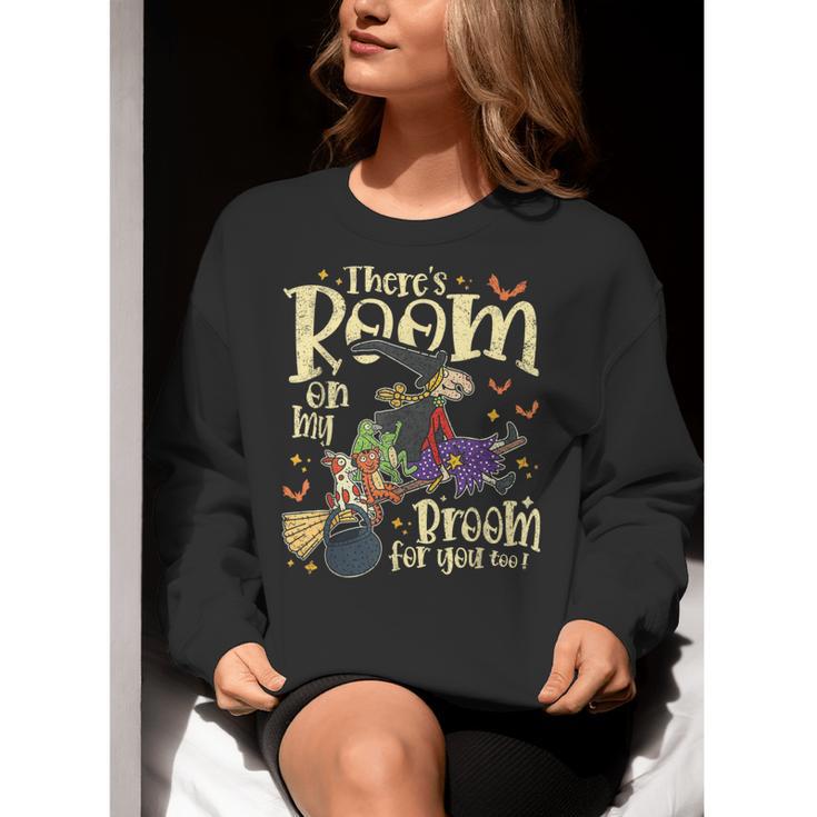 There's Room On My Broom For You Too Teacher Halloween Women Crewneck Sweatshirt, funny gift There's Room On My Broom For You Too Teacher Halloween Women Crewneck Sweatshirt, funny gift