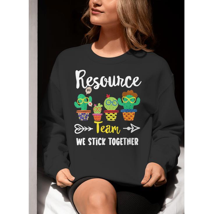 Resource Team Cactus Crew Resource Teacher Squad Women Crewneck Sweatshirt, funny gift Resource Team Cactus Crew Resource Teacher Squad Women Crewneck Sweatshirt, funny gift