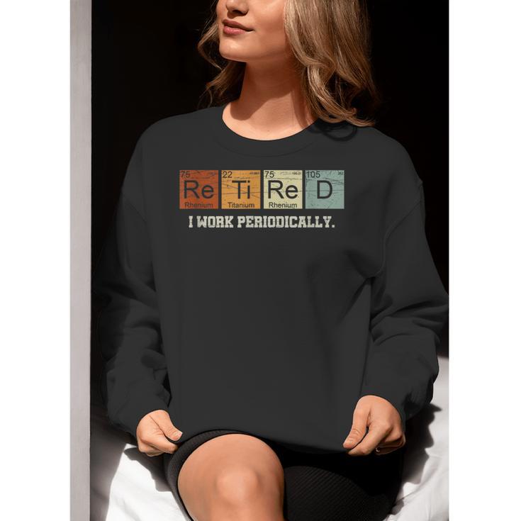 Retired Chemistry Teacher Science Retirement Chemistry Women Crewneck Sweatshirt, Science Teacher Sweatshirts, funny gift