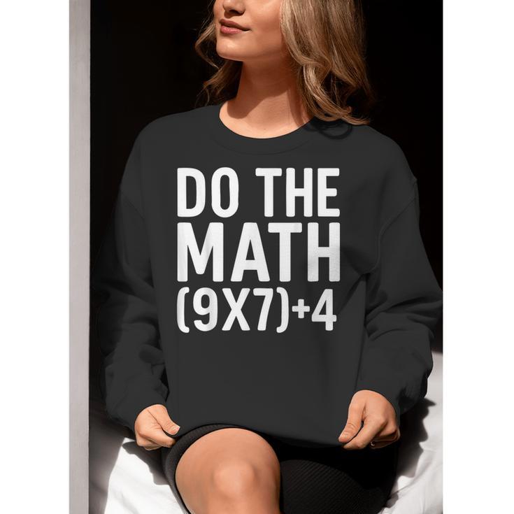 Retro Do The Math Teacher For Men Women Kid Boy Girl Women Crewneck Sweatshirt, funny gift