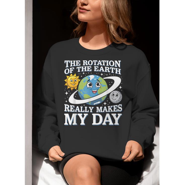 Rotation Of Earth Science Teacher Earth Day Men Women Women Crewneck Sweatshirt, Science Teacher Sweatshirts, funny gift Rotation Of Earth Science Teacher Earth Day Men Women Women Crewneck Sweatshirt, Science Teacher Sweatshirts, funny gift