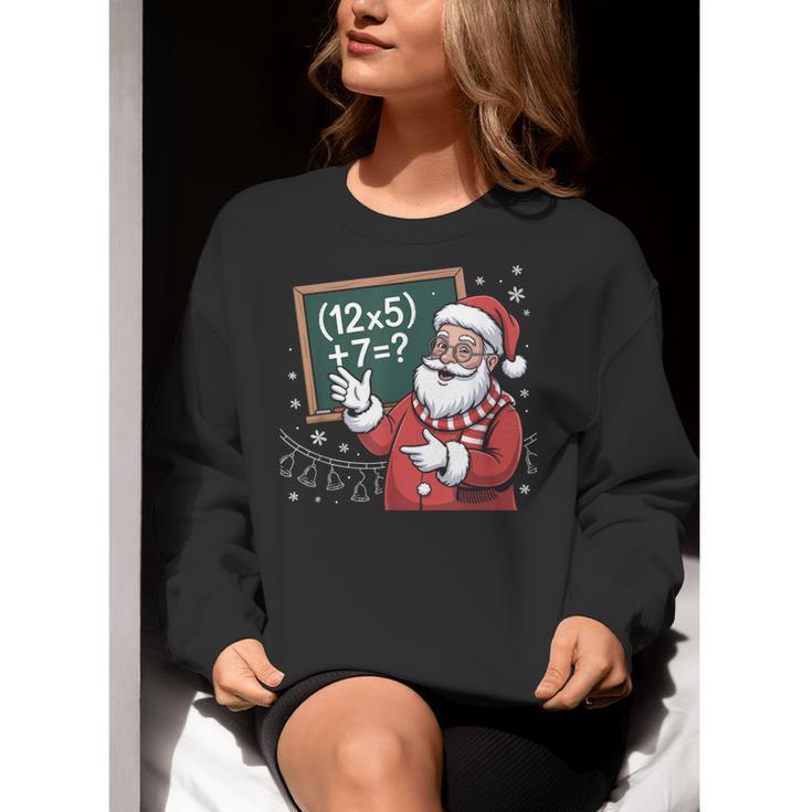 Santa Teacher 67 Math Christmas Xmas Holiday Number 67 Women Crewneck Sweatshirt, funny gift Santa Teacher 67 Math Christmas Xmas Holiday Number 67 Women Crewneck Sweatshirt, funny gift