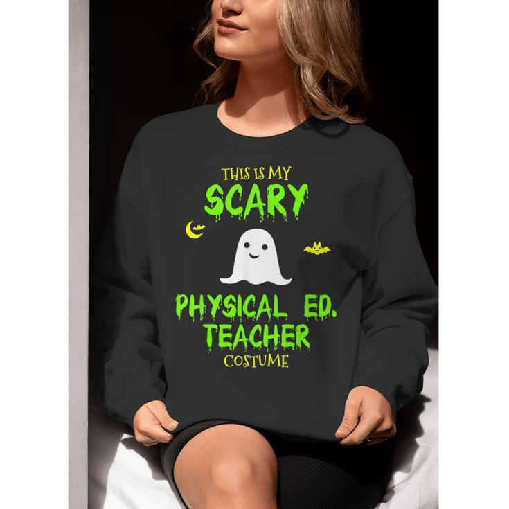 Scary Physical Education Ed Teacher Costume Halloween Easy Women Crewneck Sweatshirt, funny gift Scary Physical Education Ed Teacher Costume Halloween Easy Women Crewneck Sweatshirt, funny gift