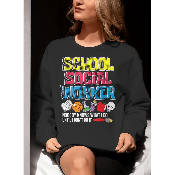 School Social Worker Teacher Caseworker Public Servant LSW Women Crewneck Sweatshirt, funny gift School Social Worker Teacher Caseworker Public Servant LSW Women Crewneck Sweatshirt, funny gift
