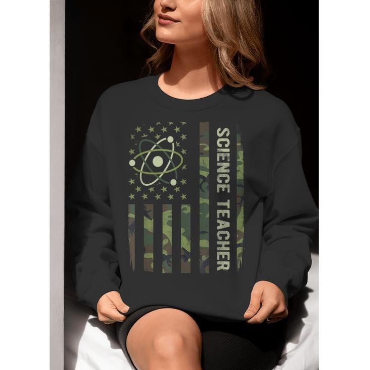 Science Teacher Camo American Flag Back To School Women Crewneck Sweatshirt, Science Teacher Sweatshirts, funny gift Science Teacher Camo American Flag Back To School Women Crewneck Sweatshirt, Science Teacher Sweatshirts, funny gift