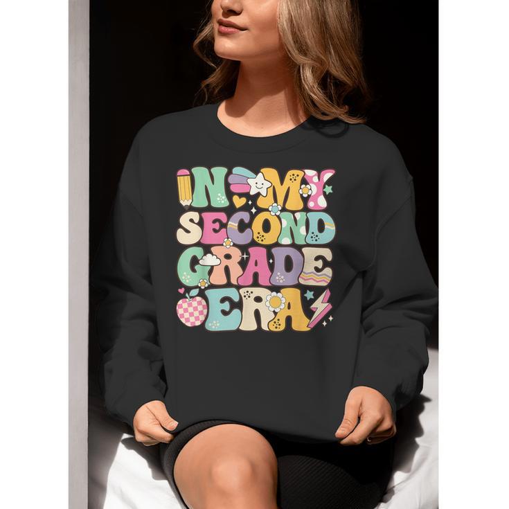 In My Second Grade Era Girl Back To School 2nd Grade Teacher Women Crewneck Sweatshirt, 2nd Grade Teacher Sweatshirts, funny gift