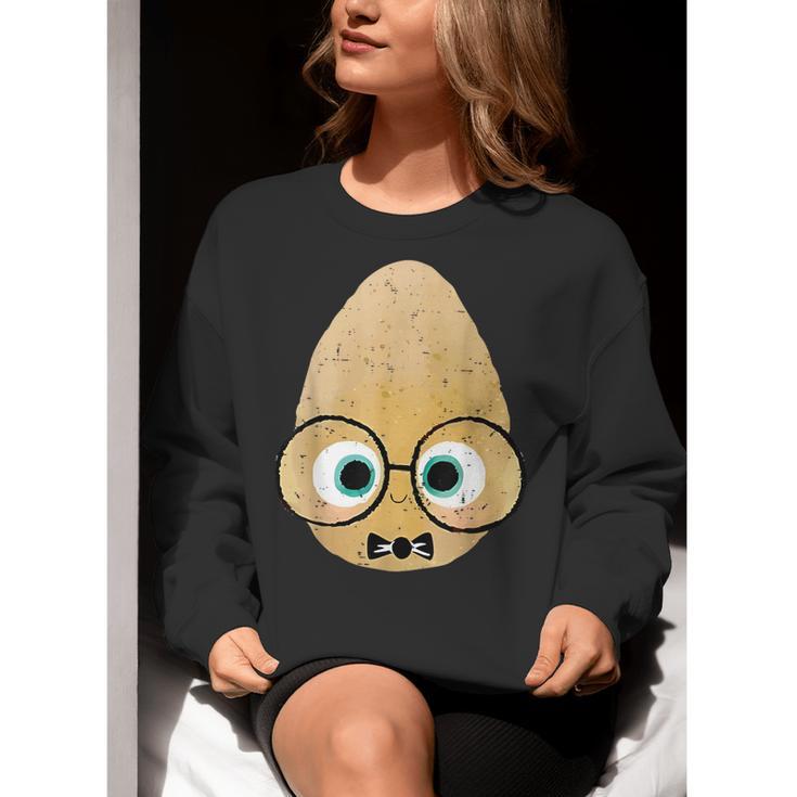 The Smart Seed Good Egg Teacher Halloween Costume Food Group Women Crewneck Sweatshirt, funny gift The Smart Seed Good Egg Teacher Halloween Costume Food Group Women Crewneck Sweatshirt, funny gift
