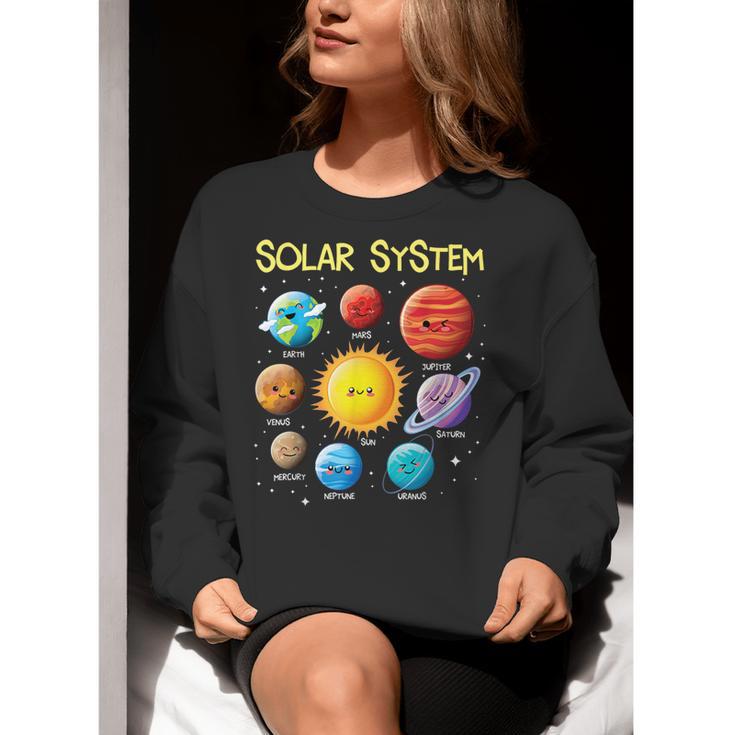 Solar System Cute Face Planets Space Science Teacher School Women Crewneck Sweatshirt, Science Teacher Sweatshirts, funny gift Solar System Cute Face Planets Space Science Teacher School Women Crewneck Sweatshirt, Science Teacher Sweatshirts, funny gift