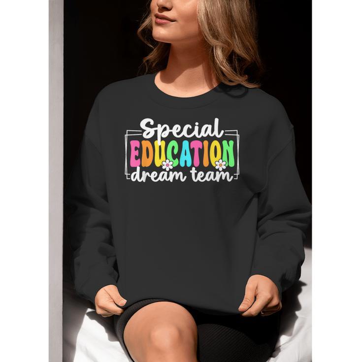 Special Education Dream Team Back To School SPED Teacher Women Crewneck Sweatshirt, funny gift