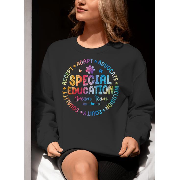 Special Education Squad Dream Team SPED Teacher Back School Women Crewneck Sweatshirt, funny gift
