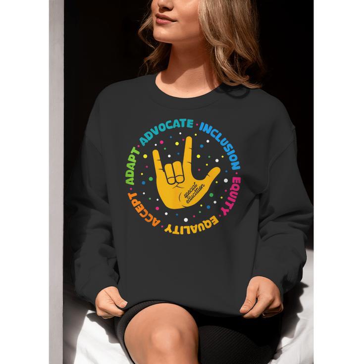 Special Education Teacher Inspirational SPED Teachers Autism Women Crewneck Sweatshirt, funny gift