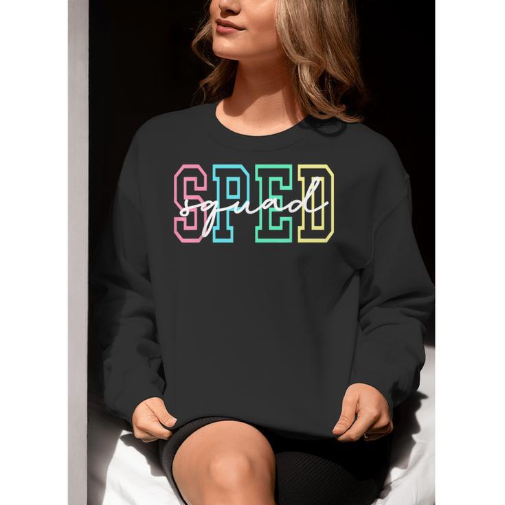 SPED Squad Team SPED Teacher Special Education Teacher Women Crewneck Sweatshirt, funny gift SPED Squad Team SPED Teacher Special Education Teacher Women Crewneck Sweatshirt, funny gift