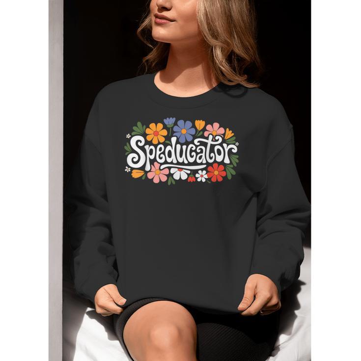Speducator Special Education Teacher Teaching SPED Women Crewneck Sweatshirt, funny gift