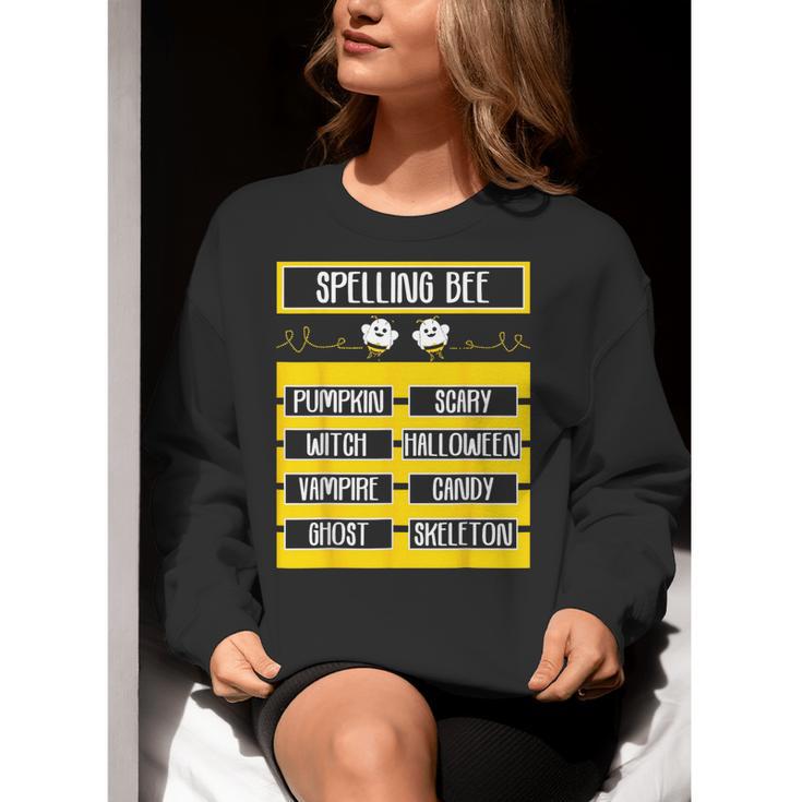 Spelling Bee Halloween Teachers Bee Spelling Competition Women Crewneck Sweatshirt, funny gift Spelling Bee Halloween Teachers Bee Spelling Competition Women Crewneck Sweatshirt, funny gift